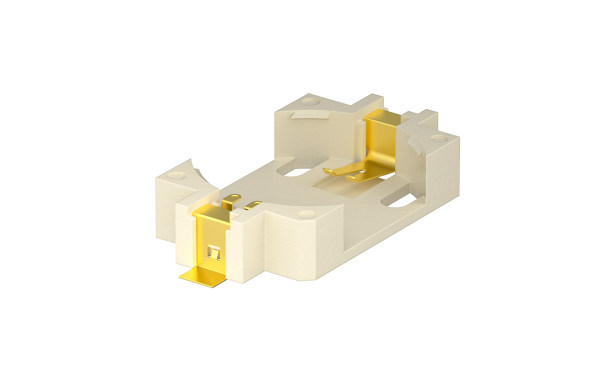 TXGA button cell socket provides a stable and flexible battery interconnection solution for portable instruments The TXGA button cell socket has excellent corrosion and impact resistance, and after surface mounting, the product height is only 4.4mm.