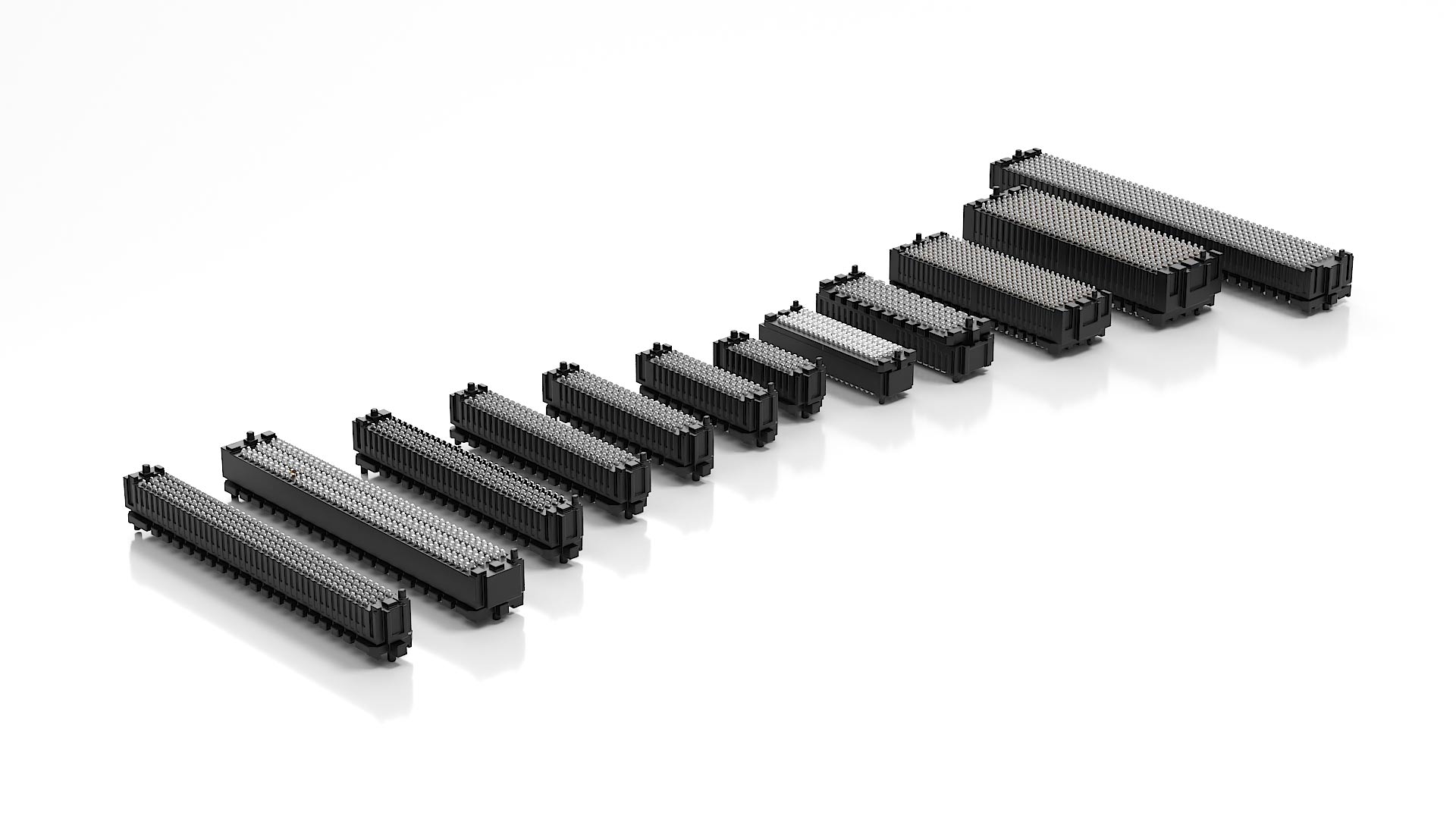 HDesra-1.27 High speed and high density board to board connectors, covering all specifications of pin positions, balancing high-speed transmission and high reliability