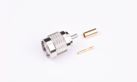 F00TNC-P50P0SSP-01  TNC ,Plug ,50Ohm ,pin ,180° Vertical ,Crimp