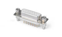 FDM1504-F0  Machined pin D-SUB 180°Vertical Female 15Circuits