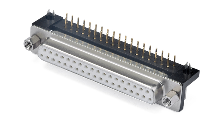FDM3701-F0 Machined pin D-SUB 90°Angle Female 37Circuits_TXGA