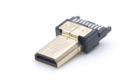 FHC05 Micro HDMI D-type  19Circuits ,MALE ,180° Vertical(Soldering)