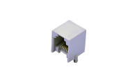 FRJ11002 RJ11 6P6C 90°Angle 1Port(Grey)(DIP)