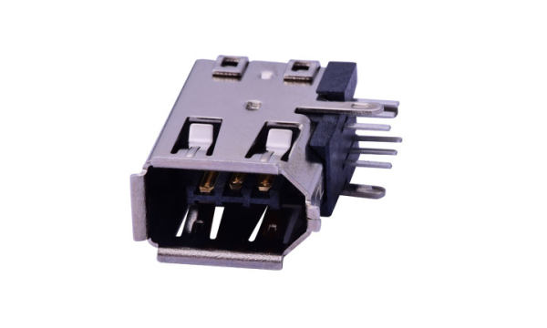 FUS603  IEEE1394 6Pin   90°Angle Female (DIP)